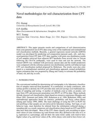Más sobre Nuevas Metodologías para la Caracterización del Suelo a partir de Datos CPT