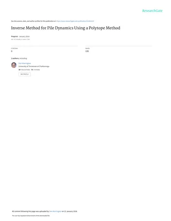 Más sobre Método Inverso para la Dinámica de Pilotes Usando un Método de Polítopo_1